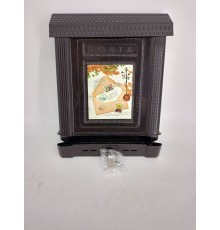 Уценка 24-1762 Почтовый ящик пластиковый Декор коричневый, М6434