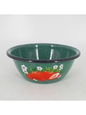 Уценка 25-1534 Миска 1,5л 1с7с Клубника садовая, изумр. с зерн.