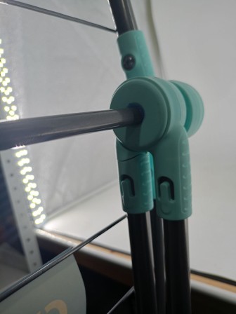 Уценка 24-0848 Сушилка для белья напольная, раскладная, Nika, СБ8, серебряная