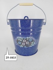Уценка 25-1833 Ведро 12л с крышкой 1с28с Голубика синее с зерн.
