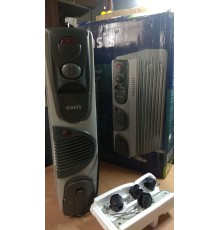 Уценка 23-2456 Масляный радиатор Oasis BB-20T с тепловентилятором, 2000 Вт, 9 секций