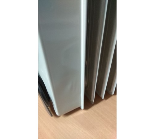 Уценка 23-2864 Масляный радиатор обогреватель электрический Oasis BB-20T для дома дачи с тепловентилятором (2000 Вт, 9 секций), регулируемый термостат напольный с колесиками