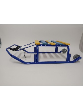 Уценка 22-4033 Санки Тимка T3K/C2 синие спинка, ручка, ремень, кол