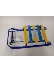 Уценка 22-4034 Санки Тимка T3K/C2 синие спинка, ручка, ремень, кол