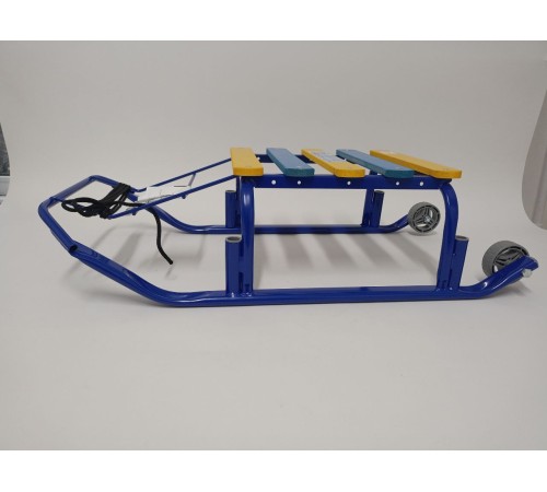 Уценка 22-4034 Санки Тимка T3K/C2 синие спинка, ручка, ремень, кол