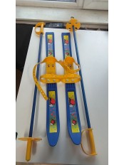 Уценка 23-3407 Лыжи детские "Олимпик Спорт" Снегири 66/75 с палками