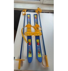 Уценка 23-3407 Лыжи детские "Олимпик Спорт" Снегири 66/75 с палками