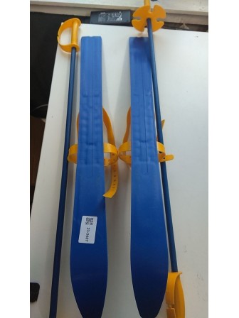 Уценка 23-3407 Лыжи детские "Олимпик Спорт" Снегири 66/75 с палками