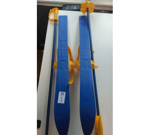 Уценка 23-3407 Лыжи детские "Олимпик Спорт" Снегири 66/75 с палками