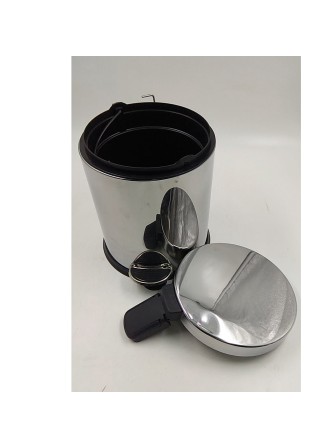 Уценка 24-1087 Ведро для мусора нерж.с педалью 5л Perilla