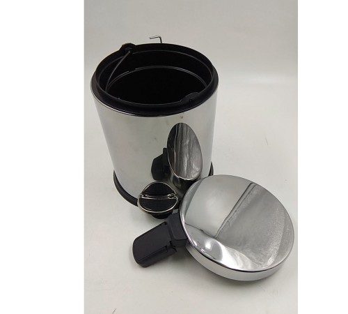 Уценка 24-1087 Ведро для мусора нерж.с педалью 5л Perilla