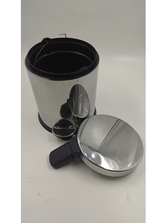 Уценка 24-1087 Ведро для мусора нерж.с педалью 5л Perilla