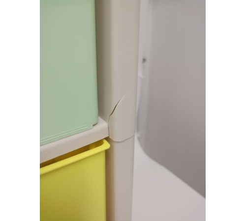 Уценка 25-1601 Комод пластиковый Альтернатива Колорит M7838, 4 секции, цветной