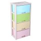 Уценка 25-1601 Комод пластиковый Альтернатива Колорит M7838, 4 секции, цветной