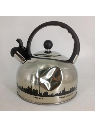 Уценка 25-1929 Чайник MALLONY MAL-CITY-01 2,8л,свисток,хамелеон