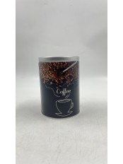 Уценка 25-0679 Банка с крышкой металлическая MALLONY Кофе, круглая, объем 900 мл