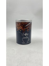 Уценка 25-0699 Банка с крышкой металлическая MALLONY "Кофе", круглая, объем 900 мл