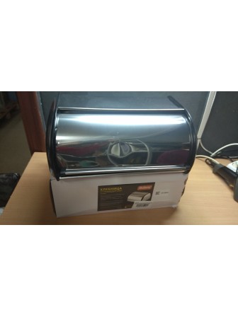 Уценка 23-2604 Хлебница с крышкой нержавеющая сталь Mallony Grano