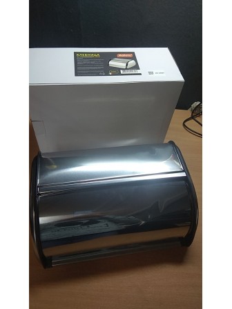 Уценка 23-3097 Хлебница с крышкой нержавеющая сталь Mallony Grano