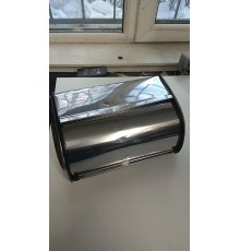 Уценка 23-3237 Хлебница с крышкой нержавеющая сталь Mallony Grano