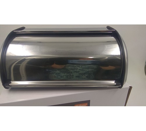 Уценка 24-0947 Хлебница с крышкой нержавеющая сталь Mallony Grano