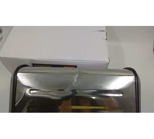 Уценка 24-1050 Хлебница с крышкой нержавеющая сталь Mallony Grano