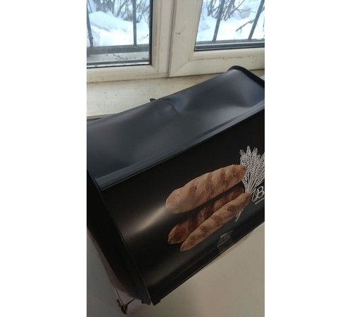 Уценка 23-3397 Хлебница MALLONY "Хлеб" черная