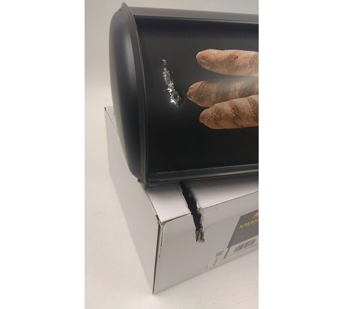 Уценка 24-0754 Хлебница MALLONY "Хлеб" черная