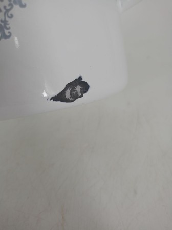 Уценка 25-2059 Кастрюля эмалированная 1,5 л, Стальэмаль 1с15с/1, Розовая гортензия, белоснежный