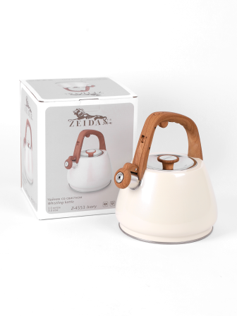 Чайник ZEIDAN Z-4553 Ivory 3 литра со свистком