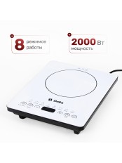 Плитка индукционная DELTA D-302N 2кВт,  1 конфорочная, 8 программ, керамика