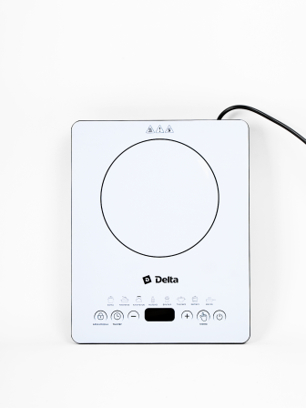 Плитка индукционная DELTA D-302N 2кВт,  1 конфорочная, 8 программ, керамика