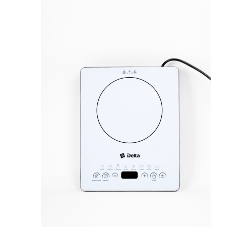 Плитка индукционная DELTA D-302N 2кВт,  1 конфорочная, 8 программ, керамика