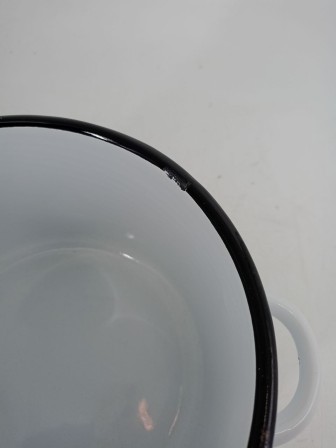 Уценка 25-2100 Кастрюля эмалированная 2,9 л, Стальэмаль 1с16с/1, Розовая гортензия, белоснежный