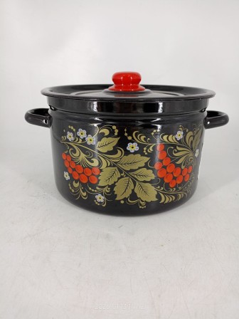 Уценка 25-2198 Кастрюля Стальэмаль, Рябина 7 л