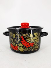 Уценка 25-2198-1 Кастрюля Стальэмаль, Рябина 2,9 л