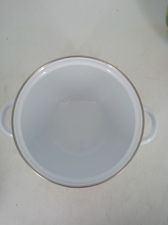 Уценка 25-2265 Набор кастрюль эмалированных (2 л, 3 л, 4 л) л, Стальэмаль 6КН021М, Orange, белоснежный