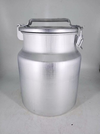 Уценка 25-2363 Бидон алюминиевый фляга 18 л Scovo МТ-060 пищевой прижимная крышка с резиновым уплотнителем, 1 шт