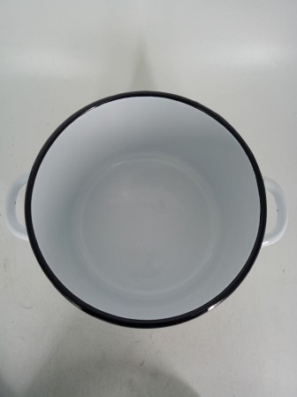 Уценка 25-2382 Набор кастрюль эмалированных (1,5 л, 2,9 л, 4,5 л, 3,5 л) л, Стальэмаль 1с142, Фрутта, белоснежный