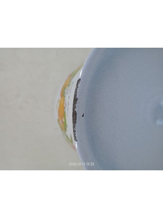 Уценка 26-0027 Кастрюля 12л С-1624/4Рб Фруктовая фантазия голубая, с крышкой