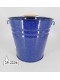 Уценка 25-2236 Ведро эмалированное 12 л, без крышки, Стальэмаль 2с27, без рисунка, синий, с зерном