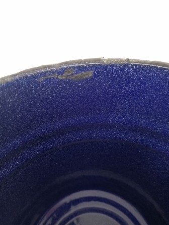 Уценка 25-2236 Ведро эмалированное 12 л, без крышки, Стальэмаль 2с27, без рисунка, синий, с зерном