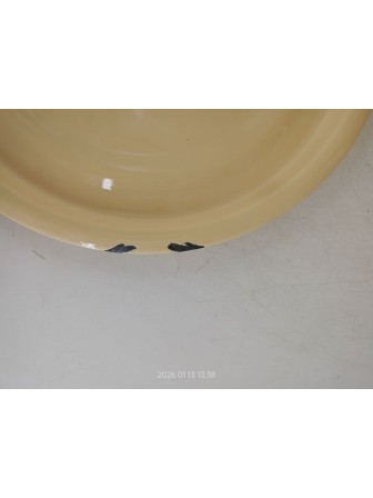 Уценка 26-0020 Ведро эмалированное 12 л, с крышкой, Стальэмаль 2с28, без рисунка, кремовый