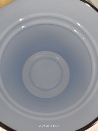 Уценка 26-0030 Ведро эмалированное 12 л, без крышки, Стальэмаль 1с27с, Сентябрь, серо-голубой