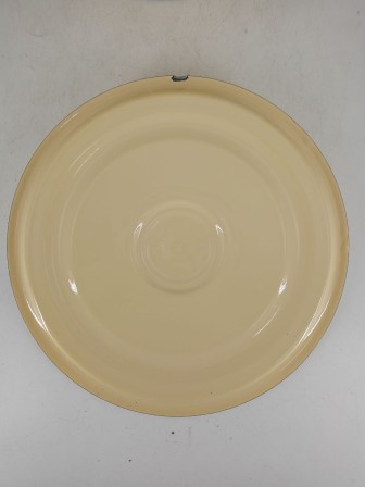 Уценка 26-0194 Ведро эмалированное 12 л, с крышкой, Стальэмаль 2с28, без рисунка, кремовый