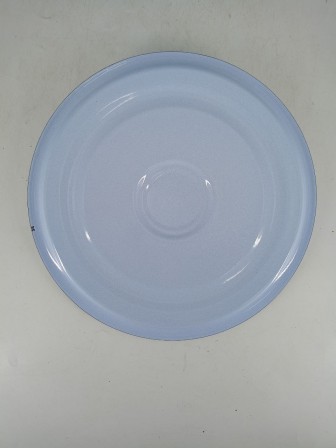 Уценка 26-0203 Ведро эмалированное 12 л, с крышкой, Стальэмаль 1с28с, Экзотика, серо-голубой