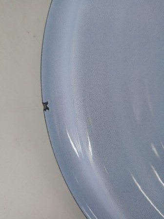 Уценка 26-0203 Ведро эмалированное 12 л, с крышкой, Стальэмаль 1с28с, Экзотика, серо-голубой