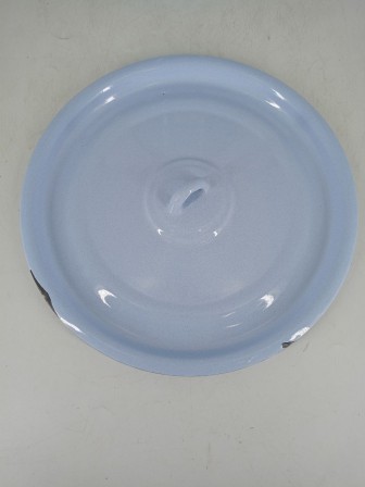 Уценка 26-0203 Ведро эмалированное 12 л, с крышкой, Стальэмаль 1с28с, Экзотика, серо-голубой