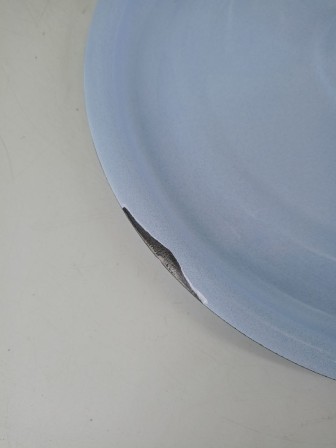 Уценка 26-0203 Ведро эмалированное 12 л, с крышкой, Стальэмаль 1с28с, Экзотика, серо-голубой