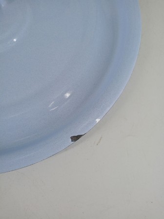 Уценка 26-0203 Ведро эмалированное 12 л, с крышкой, Стальэмаль 1с28с, Экзотика, серо-голубой